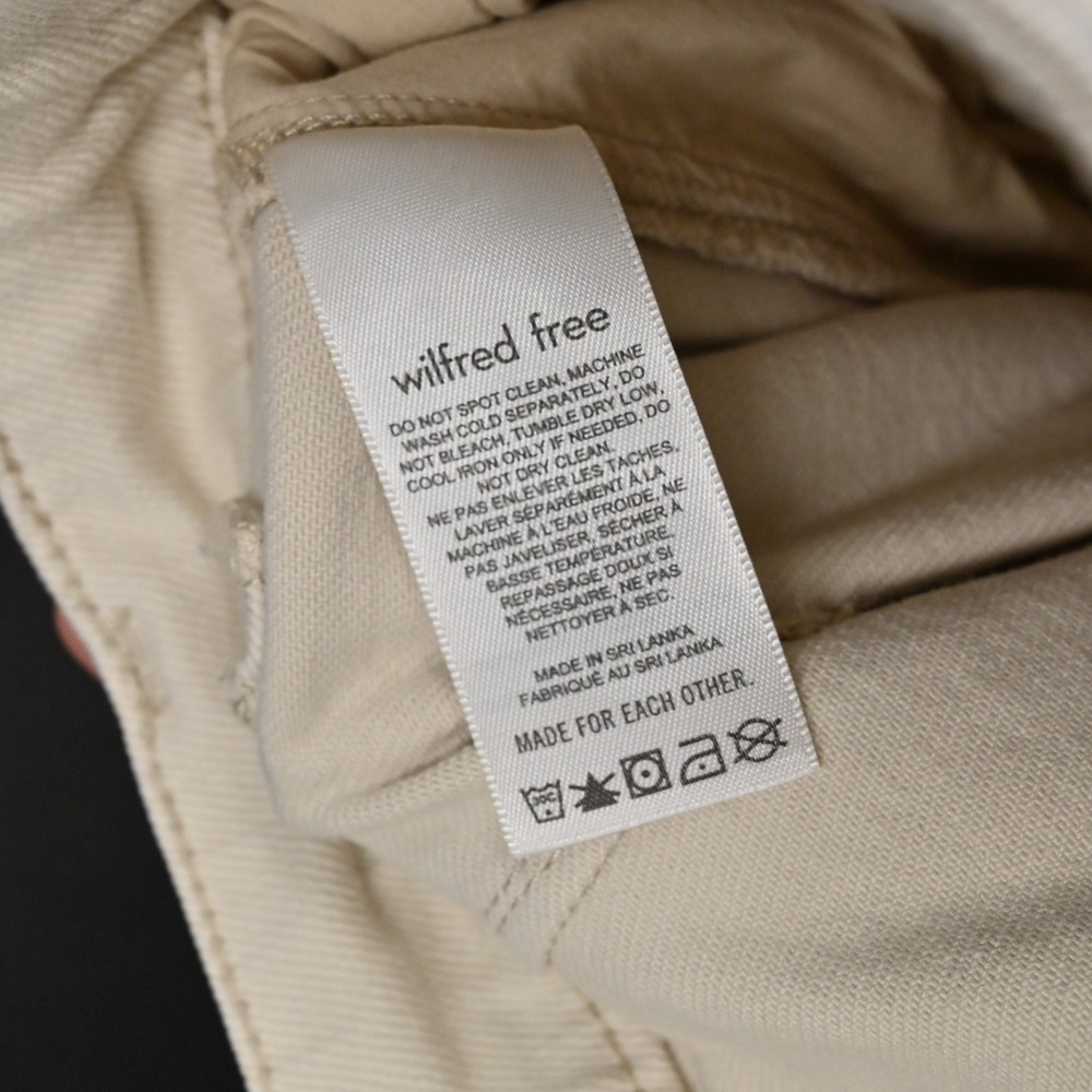 Aritzia‎ Womens Wilfred Free Modern Cargo Pants Size 0 High Rise Tapered Cream - Picture 8 of 14